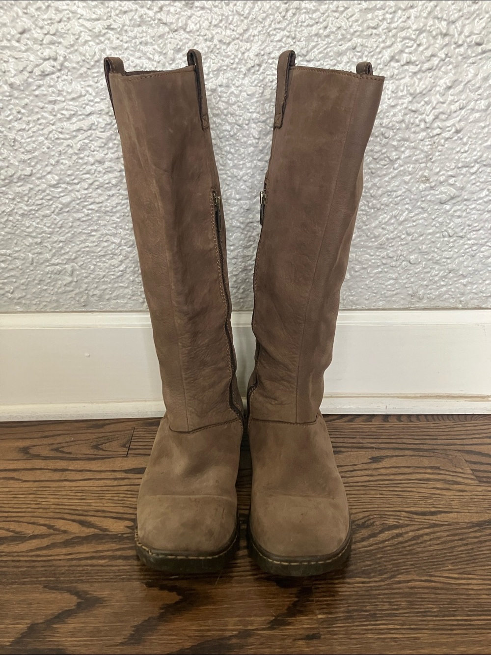 Born Tall Brown Suede Women's Leather Boots